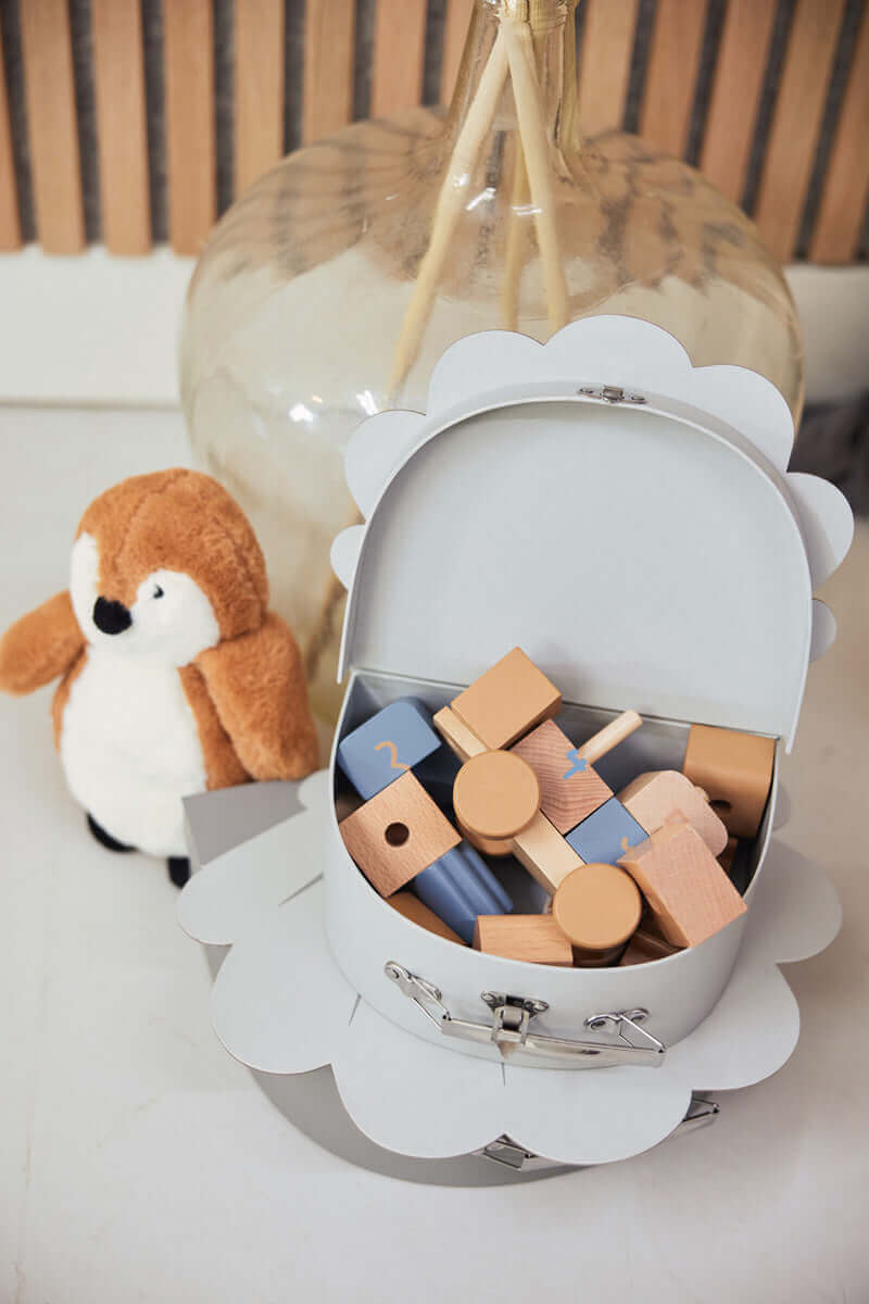 Toy Suitcase Shell Grey - 2 Pack